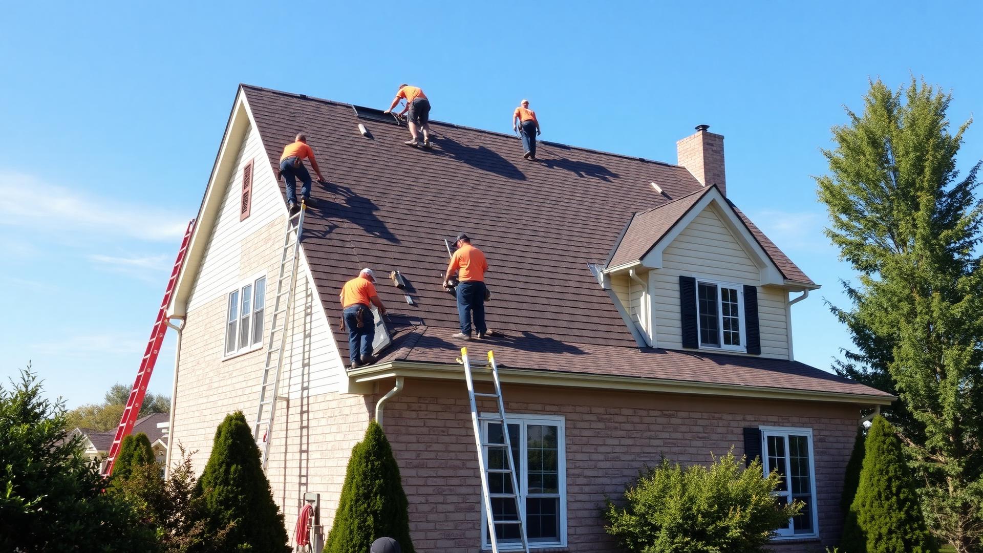 Asphalt shingle roof installed on a Takoma Park, MD home